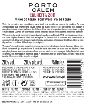 Vinho do Porto Cálem Colheita 2011 Tawny