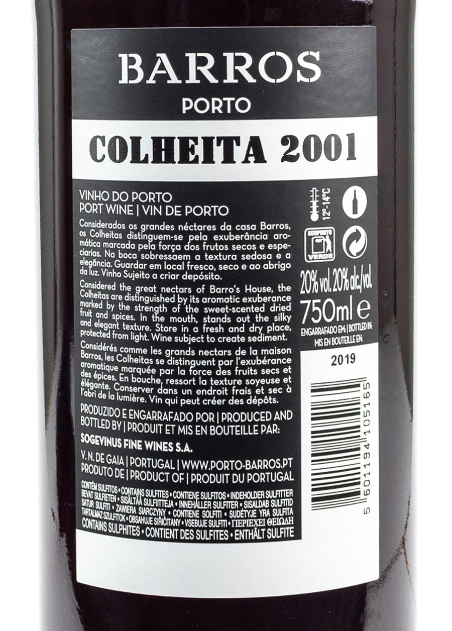 Vinho do Porto Barros Colheita 2001 Tawny