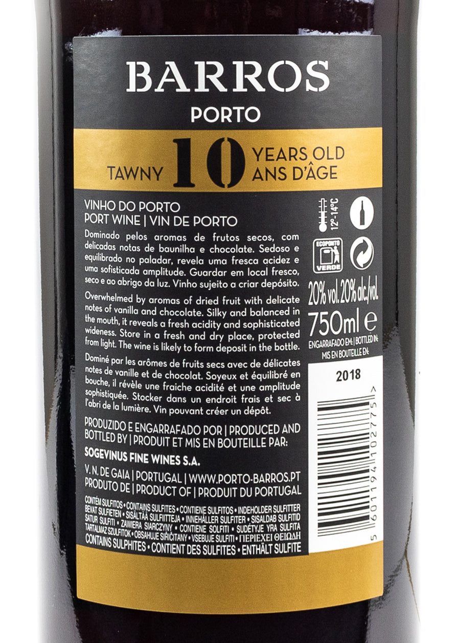 Vinho do Porto Barros 10 anos 