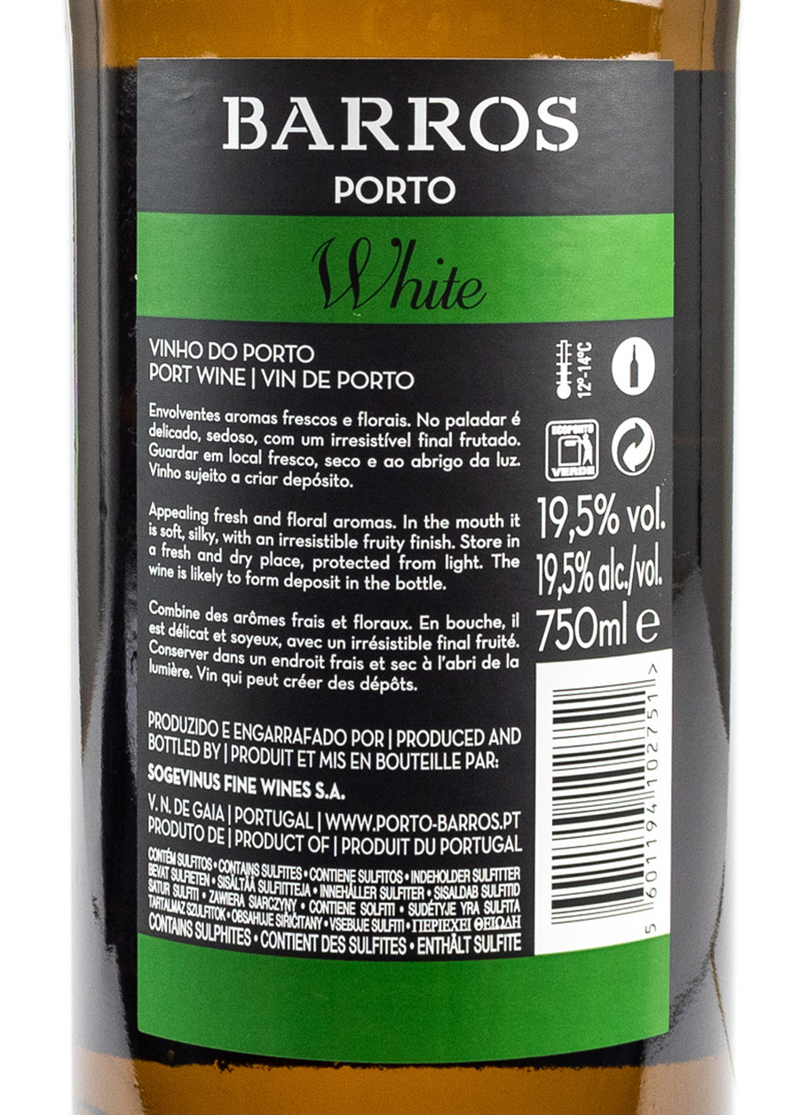 VINHO DO PORTO - BARROS WHITE 0.75 L 