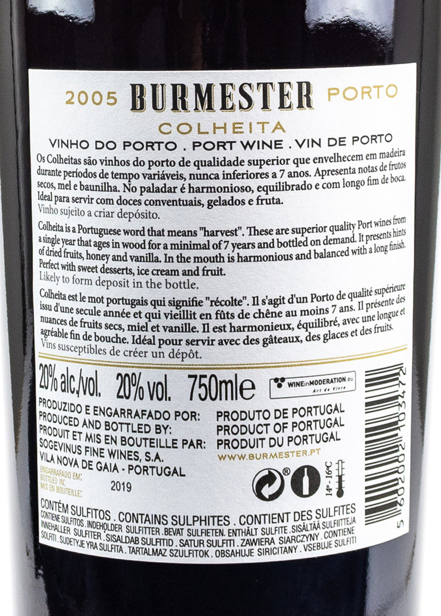 BURMESTER COLHEITA 2005 TAWNY 0,75 L