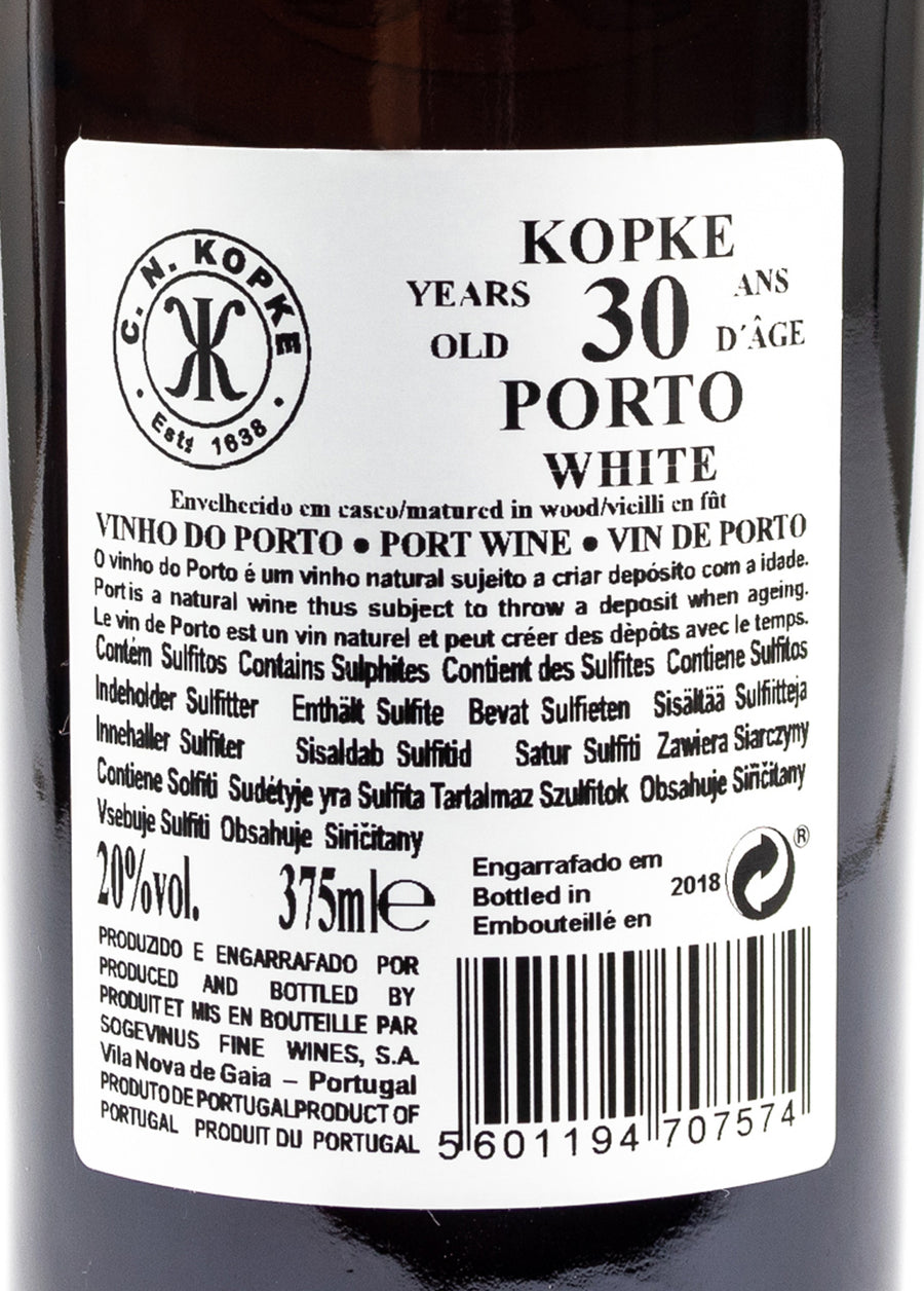 VINHO DO PORTO BRANCO - KOPKE 30 ANOS 0,375L