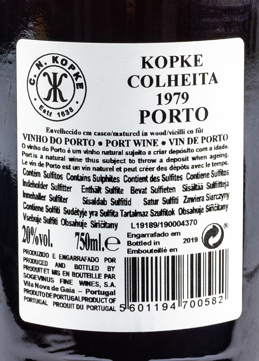 VINHO DO PORTO TINTO – KOPKE TAWNY COLHEITA 1979 0,75L